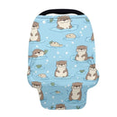 Binienty Cute Otter Nursing Cover Baby Car Seat Covers Soft Breathable Infant Carseat Canopy for Moms by TinyTreasures Baby Boutique