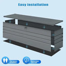 260 Gallon Outdoor Storage Box Waterproof, Extra Large Metal Deck Box and Patio Cushion Box for Storing Gardening Tools, Pool Supplies by GreenHaven Gardens