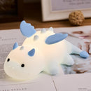 Cute Baby Dragon Kids Night Light for Kids,Cute Soft Silicone Lamp 3 Level Dimmable Changing Rechargeable Breastfeeding Nursery Portable Kawaii Lamps,Bedside Lamp for Baby and Toddler,Boy Girls（Blue） by TinyTreasures Baby Boutique