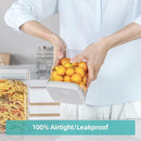 Ankou Food Airtight Containers (1500ml) 1.5 Qt Pop Up Food Formula Container With Lids, Bpa-Free One Button Open Stackable Container for Coffee Tea Brown Sugar Cereals - 8 Labels - Clear by TinyTreasures Baby Boutique