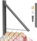 Retractable Clothes Drying Rack,Space Saver Wall Mounted Folding Hanger for Laundry Room, Closet Storage Organization, Easy Installation Aluminium Never Rust Dryer 1pcs by CozyNest Decor