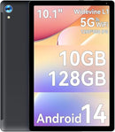 Android Tablet, 10.1 inch Tablets with 1280 * 800 IPS HD Touchscreen, Octa-Core Processor, 10(4+6) GB RAM 128GB ROM, 1TB TF Card Expandable, 5G/2.4G WiFi, BT 5.0,Dual Camera, 2025 US Version by TinyTreasures Baby Boutique