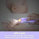 Baby Nail Trimmer Electric, 6 in 1 Baby Nail File Clippers Infant Grooming Kit Manicure Set for Toddler or Adults, Purple by TinyTreasures Baby Boutique