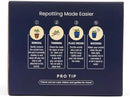 rePotme 5 inch Orchid Pot - Floral Cutout Ceramic Orchid Pot with Holes (White Diamond) - Includes 5 inch Slotted Pot Liner by GreenHaven Gardens