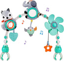 Baby Stroller Arch Mobile, Adjustable Musical Arch Toys Mobile for Crib with Universal Clamps, Versatile Activity Toy Bar for Bouncer Infant Car Seat Toys 0 6 Months Mobile for Bassinet Swing - Gray by TinyTreasures Baby Boutique