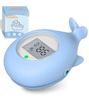 Baby Bath Tub Thermometer for Infant, Bathtub Water Temperature Room Thermometer, Safety Floating Bathing Toy, Newborn Essentials, Gifts for Moms Infant - New Upgraded Waterproof by TinyTreasures Baby Boutique