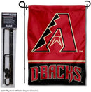 WinCraft Arizona Diamondbacks Garden Flag with Stand Holder by GreenHaven Gardens