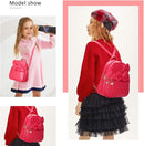 KL928 Girls Bowknot Polka Dot Cute Mini Backpack Small Daypacks Convertible Shoulder Bag Purse for Women by TinyTreasures Baby Boutique