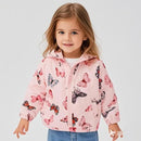 TUIJI Toddler Boys Girls Cartoon Print Zip Jacket Hooded Trench Lightweight Kids Coats Windbreaker Outdoor Cute Dust Coats by TinyTreasures Baby Boutique