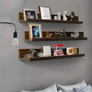 Giftgarden 36 Inch Large Floating Shelves for Wall Set of 3, Rustic Picture Ledge Wall Shelf for Bedroom Kitchen Bathroom Living Room Nursery Display, 3 Different Sizes by CozyNest Decor