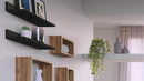 Mobili Fiver, Set of 2 Rachele Shelves, 31.49 in, Ashwood Black, Made in Italy by CozyNest Decor