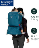 Osprey Poco SLT Lightweight Child Carrier Backpack - Slimmed-Down Hiking Carrier for Toddlers with Safety Harness, Sunshade, and Ventilated Backpanel - Lightweight Travel-Friendly Option by TinyTreasures Baby Boutique