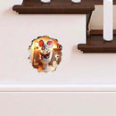 3D Mouse Sitting on Toilet - Mousehole Wall Sticker Decal - Removable Bathroom Decor - Kids Room - Peel & Stick - Whimsical Home Decor - MICESTERPIECE by CozyNest Decor