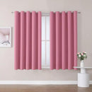 ChrisDowa Blackout Curtains 70 inches Wide for Bedroom - 2 Panels Set Extra Wide Grommet Thermal Insulated Room Darkening Curtains for Living Room (Pink, 70 x 63 Inch) by CozyNest Decor