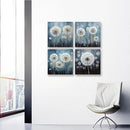 RUISHI Canvas Wall Art For Bathroom Abstract Dandelion Painting for Living Room Girls Bedroom Modern Abstract Flower Prints Artwork Home Office Decoration 12L x 12W by CozyNest Decor