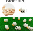 DoubleWood Mini Cow Figurines Set, 120 Pieces, Resin Mini Animals Decorations for Fairy Gardens and Miniature Landscapes (120, White) by GreenHaven Gardens