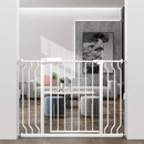 WAOWAO Baby Gate 38.58-43.27" Extra Wide Pressure Mounted Walk Through Swing Auto Close Safety White Metal Toddler Kids Child Dog Pet Puppy for Stairs,Doorways,Kitchen by TinyTreasures Baby Boutique