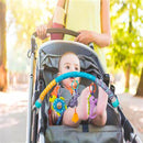 Baby Stroller Arch Toys, Crib Mobile for Infants Adjustable Bassinet Mobile with Universal Clamp, Activity Toy Bar for Bouncer Newborn CarSeat Stroller Toy Sense Toys for Baby 0 6 12 Months by TinyTreasures Baby Boutique