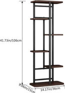 LINZINAR Plant Stand 6 Tier 7 Potted Indoor Plant Shelf Multiple Stands for Garden Corner Balcony Living Room by GreenHaven Gardens