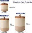 Coffee Canister, Ceramic Food Storage Jars with Lids Salt Matcha Container Brown Sugar Container Bowl for Kitchen Tea, Coffee Beans, Spice (