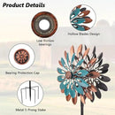 VEWOGARDEN 360° Outdoor Metal Wind Spinners Kinetic Wind Sculptures & Spinners for Yard Garden Lawn Patio Decorations, Blue & Bronze by GreenHaven Gardens