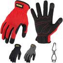 DULFINE High Performance Work Gloves For Men(3 Pairs Pack), High Dexterity Touch Screen For Multipurpose,Excellent Grip (Large) by GreenHaven Gardens