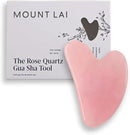 Mount Lai Rose Quartz Gua Sha Facial Tool – The Stone of Graceful Radiance – 100% Genuine Rose Quartz Stone Face Sculpting Tool for Lymphatic Drainage, Puffiness Reduction & Graceful Beauty by CozyNest Decor
