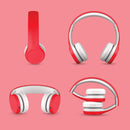 LilGadgets Connect+ Wired Kids Headphones for School with Mic, Volume Limited & Noise Reduction, On-Ear Headset with Cord, SharePort Technology for Multiple Kids & SoftTouch Padding, Red by TinyTreasures Baby Boutique