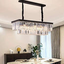L39.4 W10.2 Rectangle Modern Crystal Chandeliers Lighting Pendant Ceiling Lights Fixture Lamp for Dining Living Room by CozyNest Decor