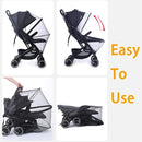 Orzbow Universal Mosquito Net for Stroller, Baby Bug Net with Two-Way Zippers & Storage Bag, Breathable & Foldable Mosquito Nets for Strollers, Car Seat, Bassinet, Cradle, Portable Mini Crib, Black by TinyTreasures Baby Boutique