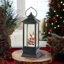 Eldnacele Christmas Snow Globe Lantern with Music, Battery Operated Lighted Swirling Glitter Water Lantern with Timer for Christmas Home Decoration, Santa by CozyNest Decor