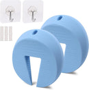 Door Pinch Guard and Stopper, Durable Silicone Finger Pinch Guard, Prevents Injuries, Slamming Doors, Kids Safety, 2 Packs Blue Upgraded by TinyTreasures Baby Boutique
