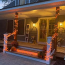 QITONG 4 Pack Orange Solar Fairy Lights, Each 33ft 100 LED Solar Christmas Lights Outdoor Waterproof, 8 Modes Christmas String Lights by GreenHaven Gardens