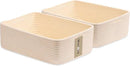 Large Shallow Organizing Baskets 15x11x5.1 Inches - Rope Woven Storage Bins for Bathroom, Shelves, Cube Closet, Beige 2 Packs by CozyNest Decor