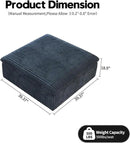 Modern Down Filled Sigle Middle Seat, Cloud Modular Sectional Sofa, Contemporary American Wide Deep Seat Couches for Living Room Apartment and Bedroom,No Assembly Required,Blue by CozyNest Decor
