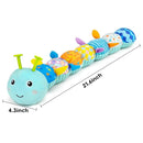 Baby Tummy Time Toys 0-6 Month Musical Stuffed Animal Plush Caterpillar Toy for Infant 6-12 Month Teething Sensory Toy with Crinkle Rattle for Babies 0-3-6 Month Newborn Boy Girl Birthday Gift 1 by TinyTreasures Baby Boutique