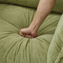 Modern Cozy Upholstered Armchair Sofa With Movable Ottoman by HouseOfZazla