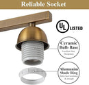 Stainless Steel Milk Glass Vanity Lights for Bathroom, 3 Light Brass Bathroom Light Fixtures Over Mirror, Ceramic E26 Sockets Wall Mounted by CozyNest Decor