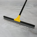 Floor Squeegee for Concrete and Tile Cleaning, 24'' Rubber Wiper Broom, Large Heavy Duty Water Scraper with 60'' Long Handle for Garage, Deck, Bathroom, Shower Glass, Window by GreenHaven Gardens