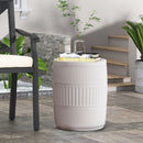 Outdoor Patio End Table - Antique White