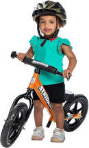 Strider 12” Sport Bike - No Pedal Balance Bicycle for Kids 1 to 4 Years - Includes Safety Pad, Padded Seat, Mini Grips & Flat-Free Tires - Tool-Free Assembly & Adjustments by TinyTreasures Baby Boutique