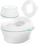 Frida Baby 3-in-1 Grow-With-Me Toddler Potty Training Toilet, Toddler Potty, Toilet Topper Training Seat and Step Stool, Easy-to-Clean Potty Training System by TinyTreasures Baby Boutique