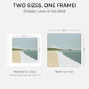 Homeforia 16x16 White Picture Frame, High End Oak 16 x 16 Square Wood Frames with Mat 12 by 12 inches Photo, 16by16 White Wooden Poster Frames Matted to 12x12 Print, Tempered Glass, Wall Kit, Set of 1 by CozyNest Decor