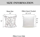 YOUR SMILE Classical Embroidery Jacquard Pink Leaf Pattern Square Decorative Throw Pillow Case Cushion Cover 18x18 inch by CozyNest Decor