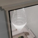Flashing God D48''X H120''High Ceiling Chandelier Crystal Raindrop Chandeliers Large Villa Chandelier Entrance Foyer Hight Ceiling Lighting LED Dimmable 2700K-4500K-6000K 24 LED Bulbs Include by CozyNest Decor