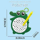 1PCS Crocodile Magnetic Drawing Board for Kids & Toddlers with Beads and Magnet Stylus Pen - Magnetic Travel Toy for Airplane & Car Ride Activities for Kids by TinyTreasures Baby Boutique