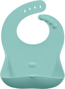 Abiie Ruby Wrapp Silicone Bibs for Babies with Front Pocket - Waterproof Bib - Stain Resistant - Silicone Toddler Bibs by TinyTreasures Baby Boutique