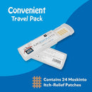 Moskinto, The Original Mosquito Itch Relief Patches for Kids & Adults, Bug Bite Patches Soothe Swelling & Itching Instantly, Anti Itch Bug Bite Relief, Suction Tool Alternative Travel Pack, 24 Count by TinyTreasures Baby Boutique