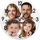 Generic Custom Wall Clock Personalized Picture Hanging Time Clocks Customize Gifts for Kitchen Bathroom Home Wedding Friend Family Lover, 12x12Inch by TinyTreasures Baby Boutique