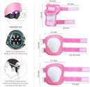 Adjustable Kids Helmet with Knee Pad, Elbow Pads & Wrist Guards - Toddler Bike Helmets for Ages 3-5, 5-8, 8-14 Years - Perfect for Skating, Biking, Cycling, and Skateboard - for Boys and Girls by TinyTreasures Baby Boutique